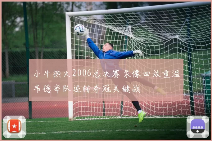 小牛热火2006总决赛录像回放重温韦德率队逆转夺冠关键战